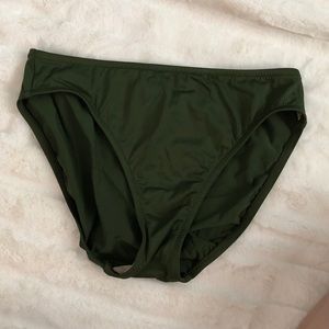 Vintage J. Crew bikini bottom army green Sz Med